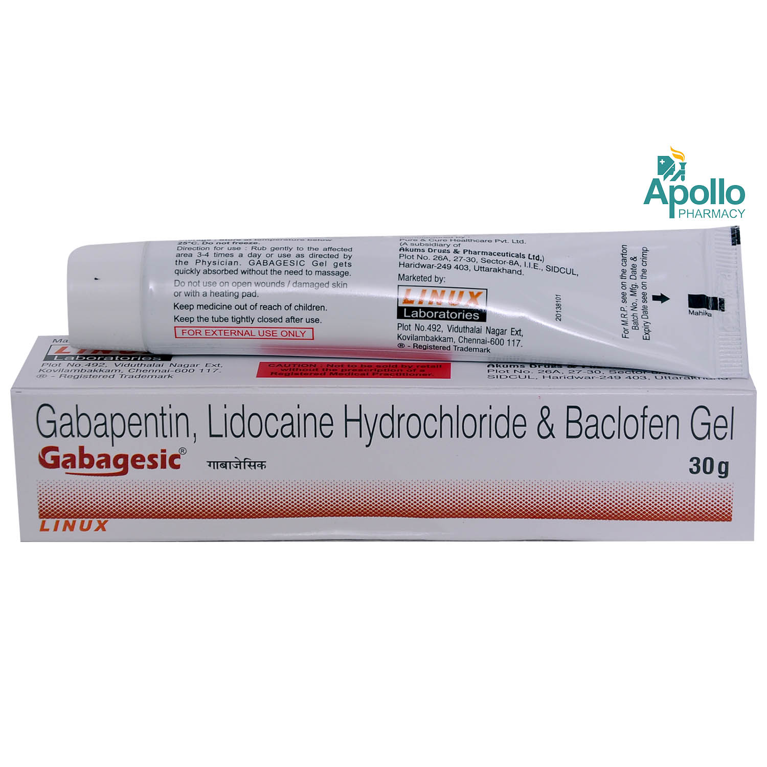 Gabagesic Gel 30 gm, Pack of 1 GEL