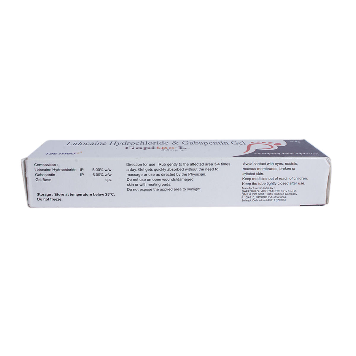 Gapitas-L Gel 30gm Price, Uses, Side Effects, Composition - Apollo Pharmacy