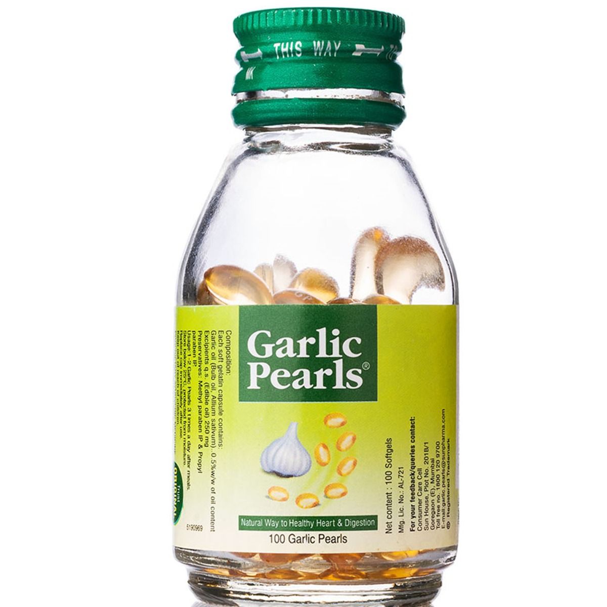 Garlic Pearls, 100 Capsules, Pack of 1 