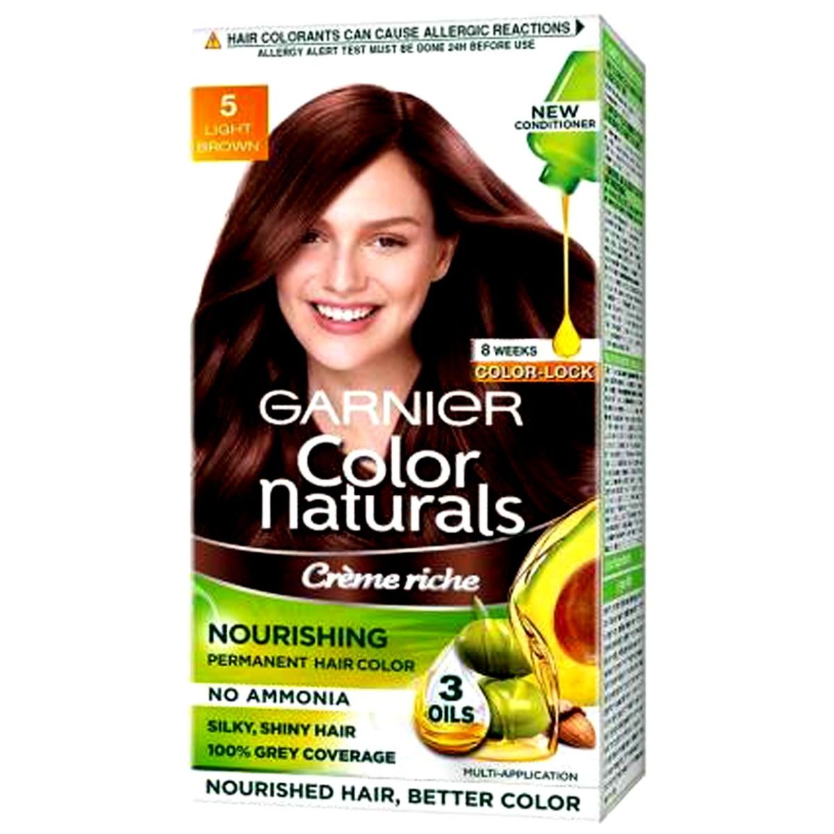 Garnier Color Naturals Shade 5 Hair Color, Light Brown, 1 Count Price,  Uses, Side Effects, Composition - Apollo Pharmacy