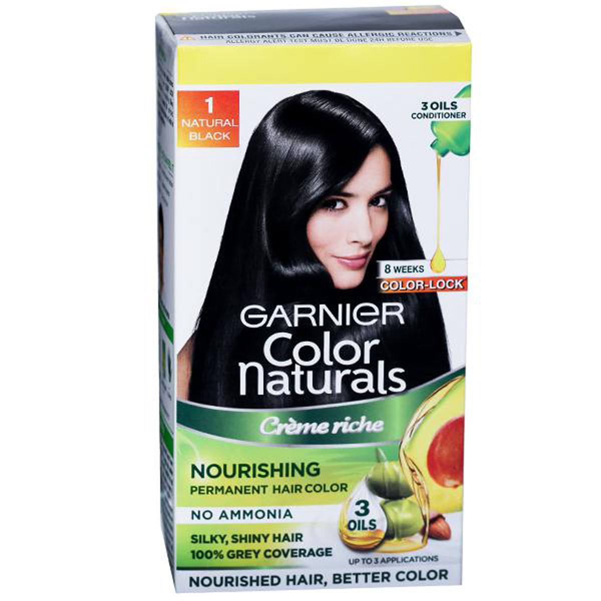 Garnier Color Naturals Creme Shade 1 Natural Black Hair Colour, 1 Kit Price,  Uses, Side Effects, Composition - Apollo Pharmacy