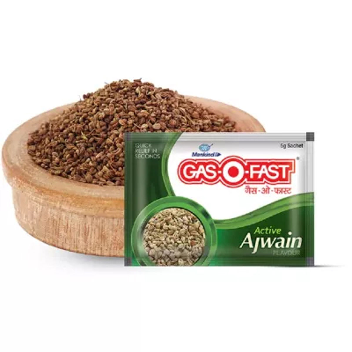 Gas-O-Fast Active Ajwain Sachet, 5 gm, Pack of 1 