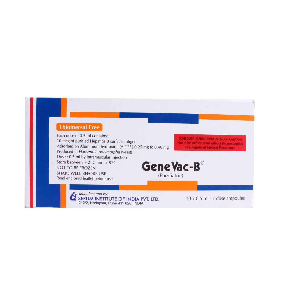 Genevac B Vaccine 0.5 Ml Price, Uses, Side Effects, Composition ...