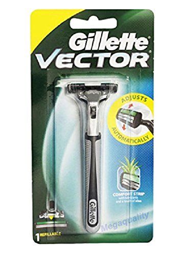Gillette Vector Plus Razor, 1 Count, Pack of 1 
