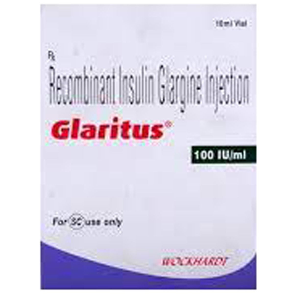 Glaritus 100IU/ml Injection 3 ml Price, Uses, Side Effects, Composition ...