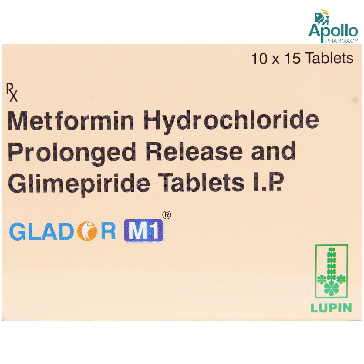 Glador M1 Tablet 15's, Pack of 15 TABLETS