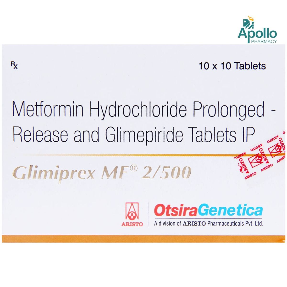 Glimiprex MF 2/500 Tablet 10's Price, Uses, Side Effects, Composition