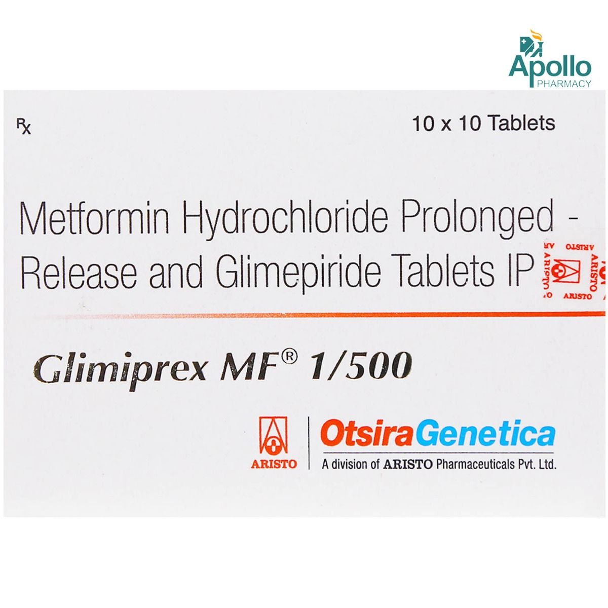 Glimiprex Mf 1 500 Tablet 10 S Price Uses Side Effects Composition Apollo Pharmacy