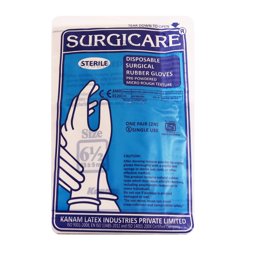 Buy Gloves Surgicare 6.5 1's Online