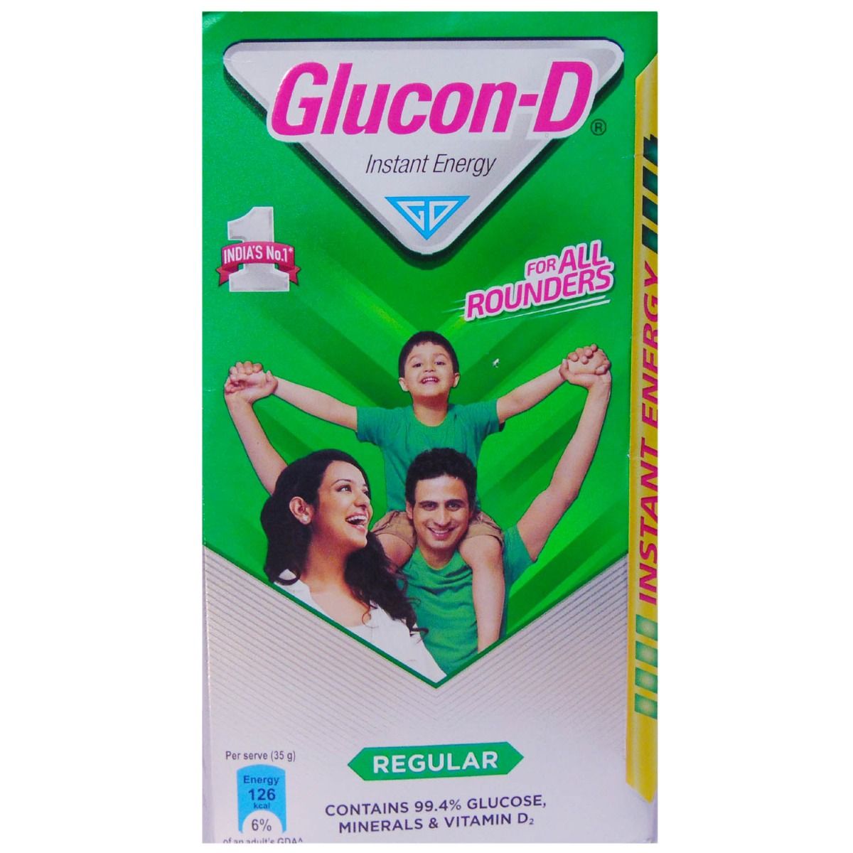 Glucon-D Regular Instant Energy Drink, 1 kg Refill Pack, Pack of 1 