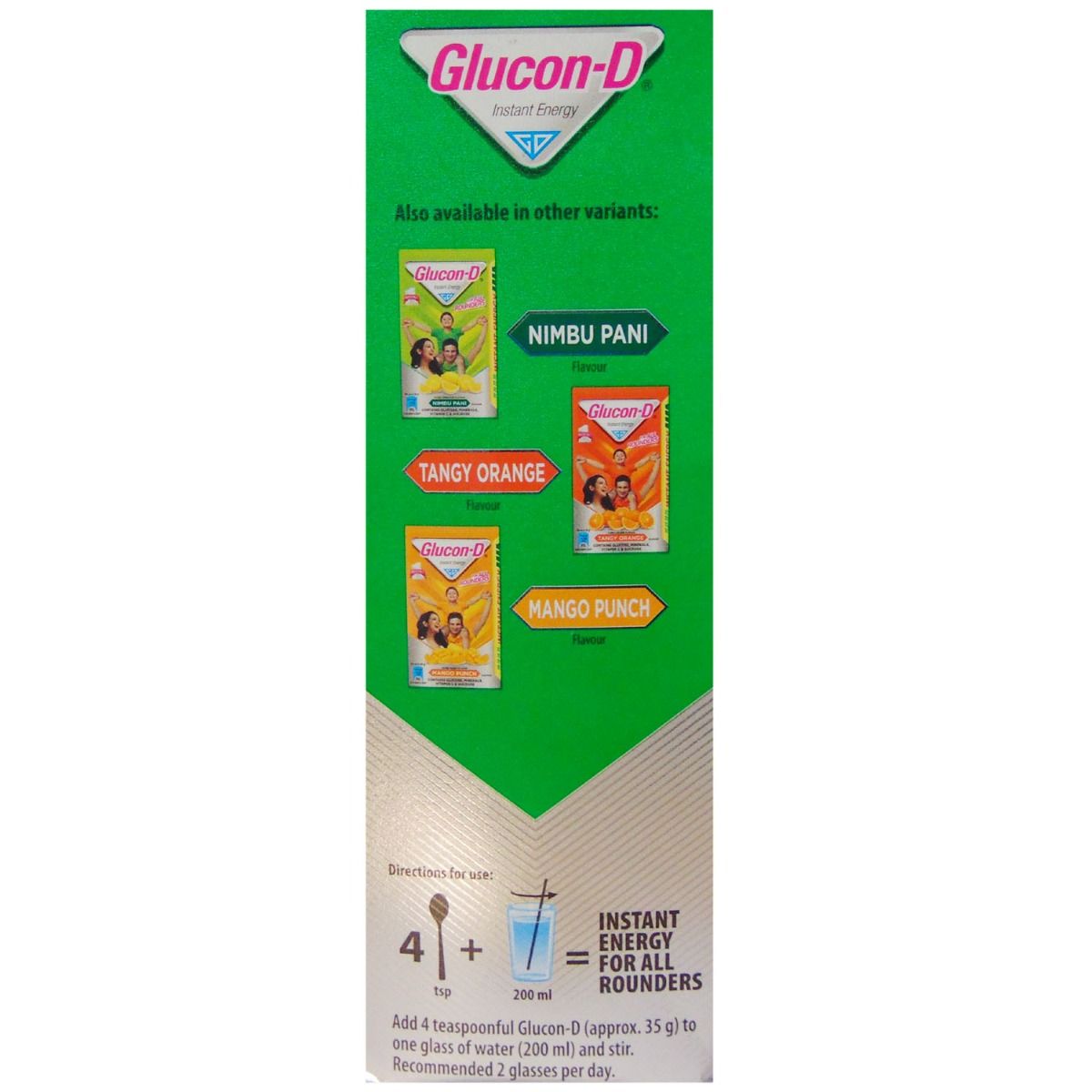 Glucon-D Regular Instant Energy Drink, 1 kg Refill Pack, Pack of 1 