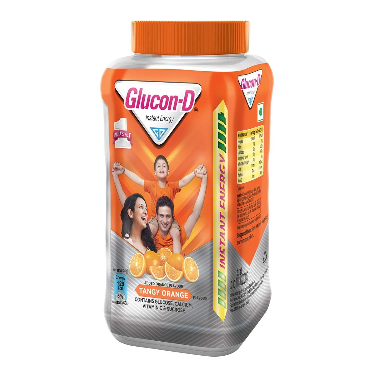 Glucon-D Instant Energy Drink Tangy Orange Flavour Powder, 400 gm, Pack of 1 