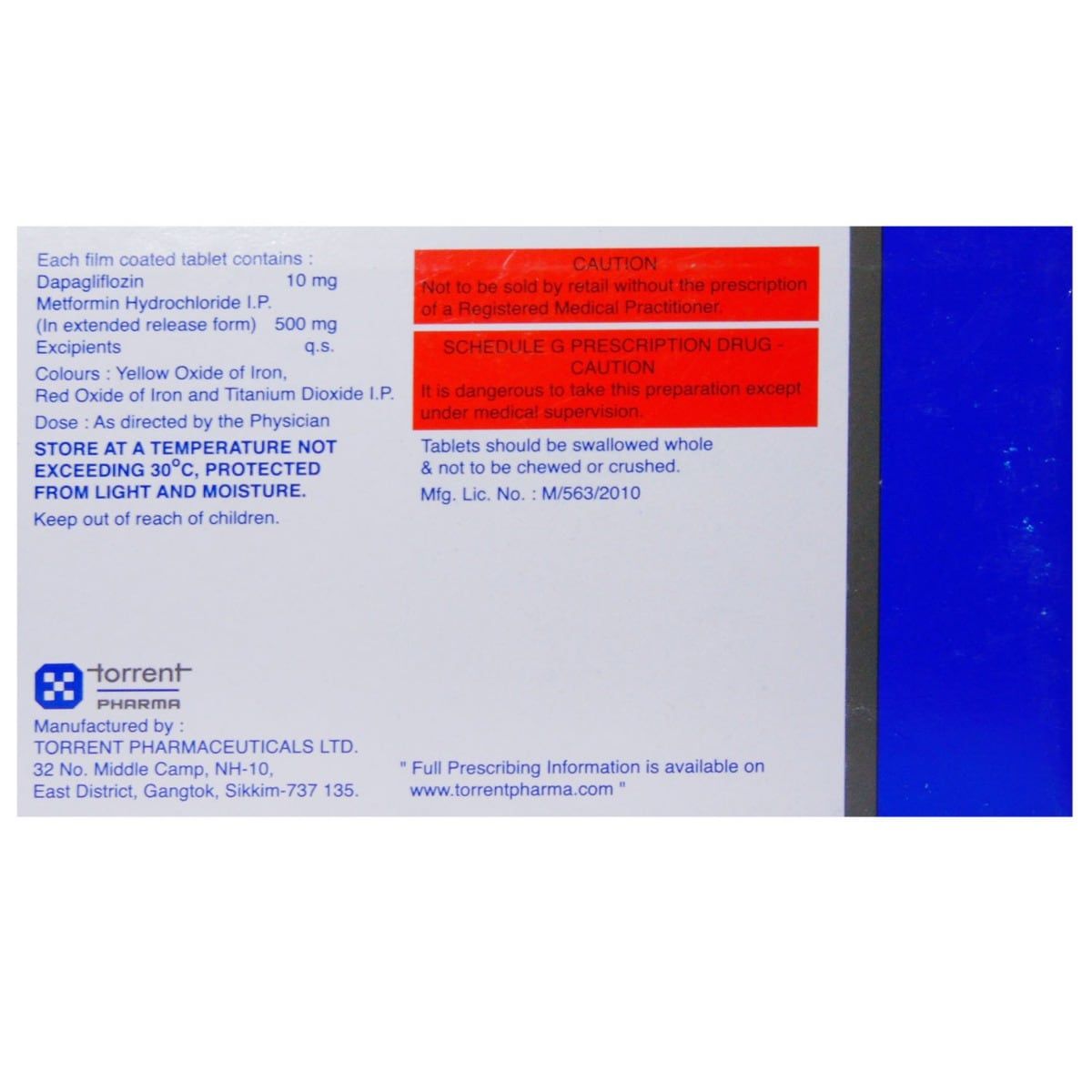 Glucreta M 10/500 Tablet 10's Price, Uses, Side Effects, Composition ...