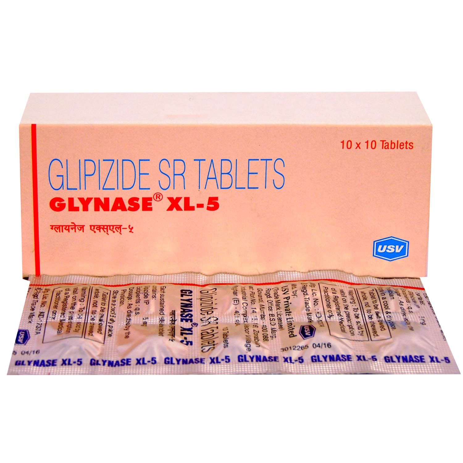 Glynase XL-5 Tablet 10's, Pack of 10 TABLETS