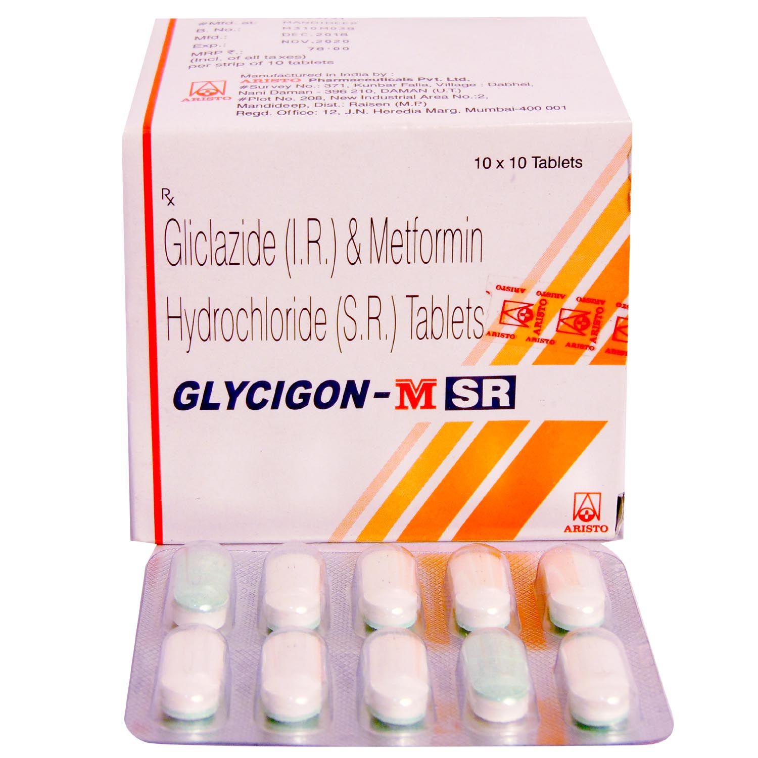 gliclazide 80mg metformin 500mg