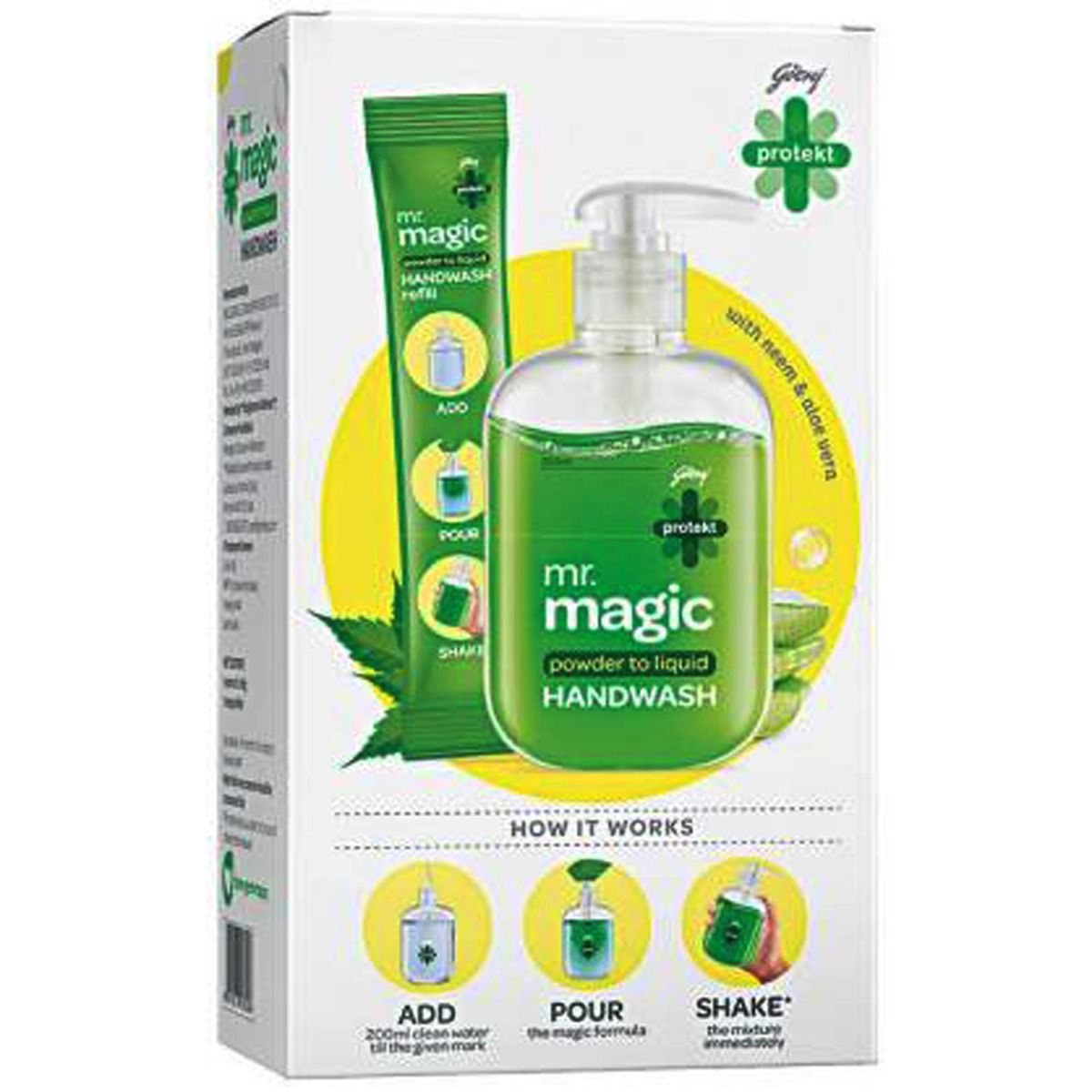 Buy Godrej Mr.Magic Powder Liquid Hand Wash 9g Combo Online