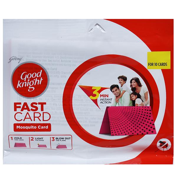 Good Knight Fast Card, 10 Count, Pack of 1 