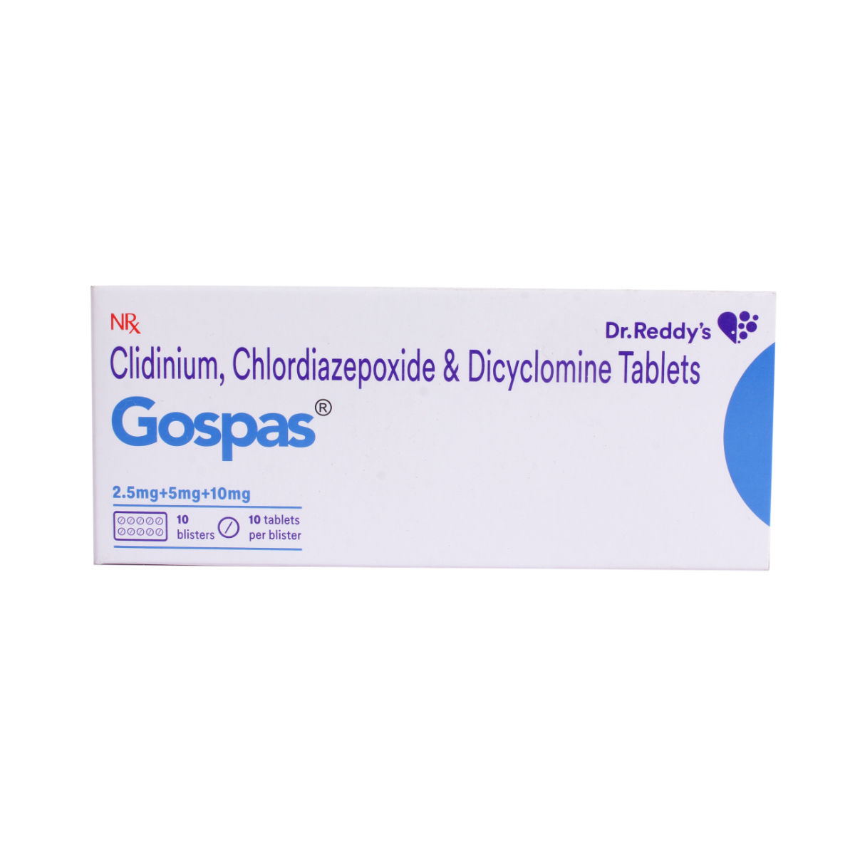 Gospas 2.5/5/10 mg Tablet 10's Price, Uses, Side Effects, Composition