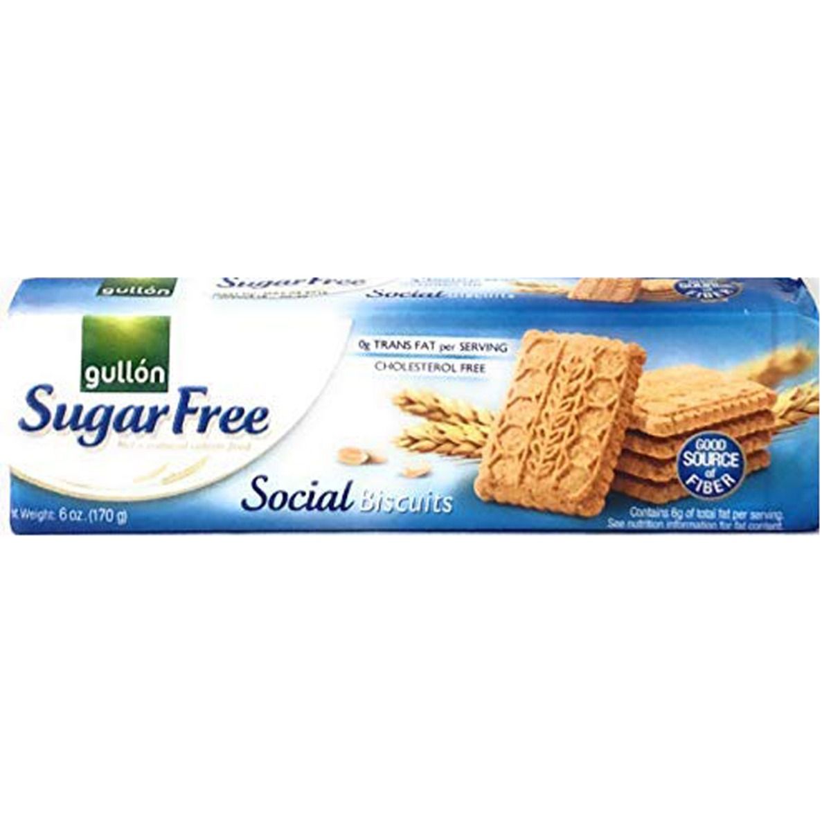 Buy Gullon Sugar Free Fibre Biscuits, 170 gm Online