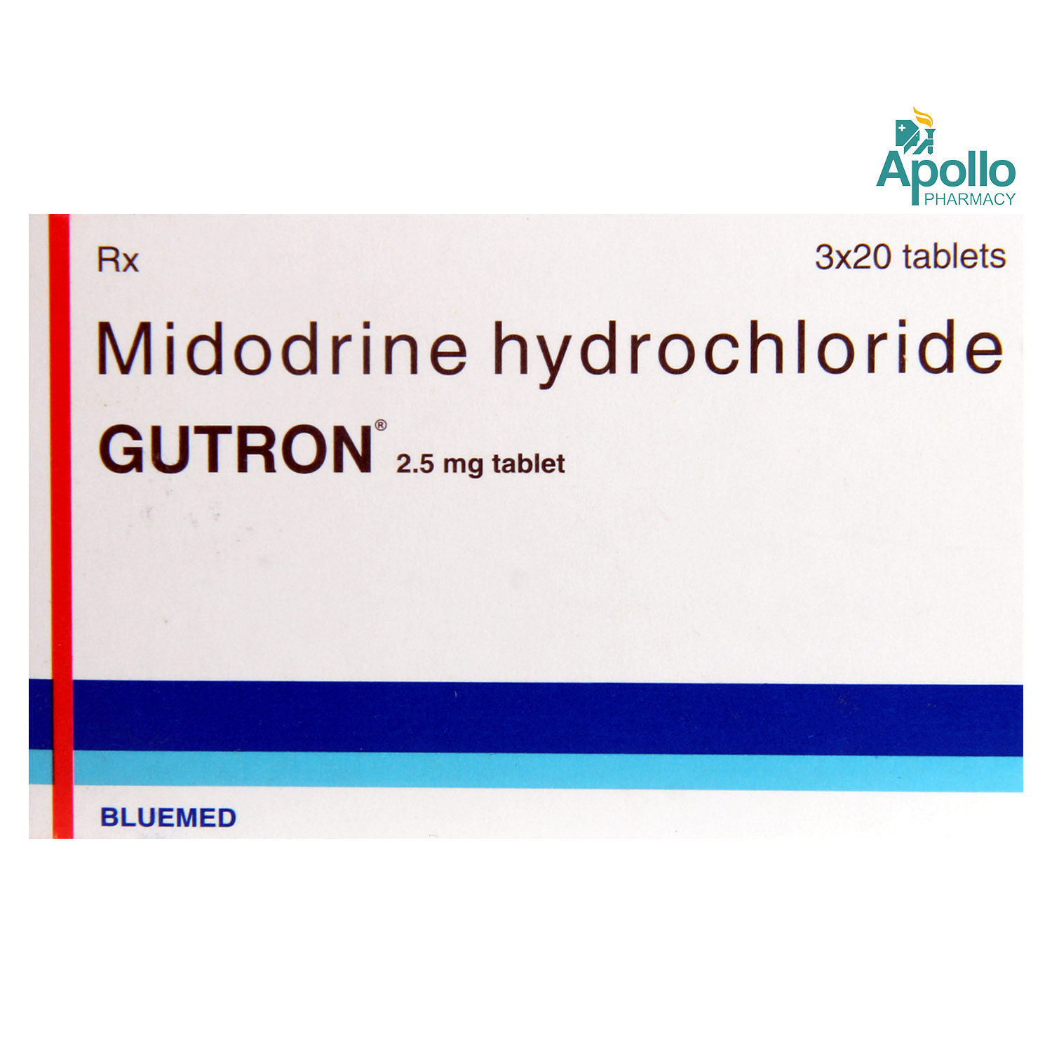 GUTRON 2.5MG TABLET 20'S Price, Uses, Side Effects, Composition .