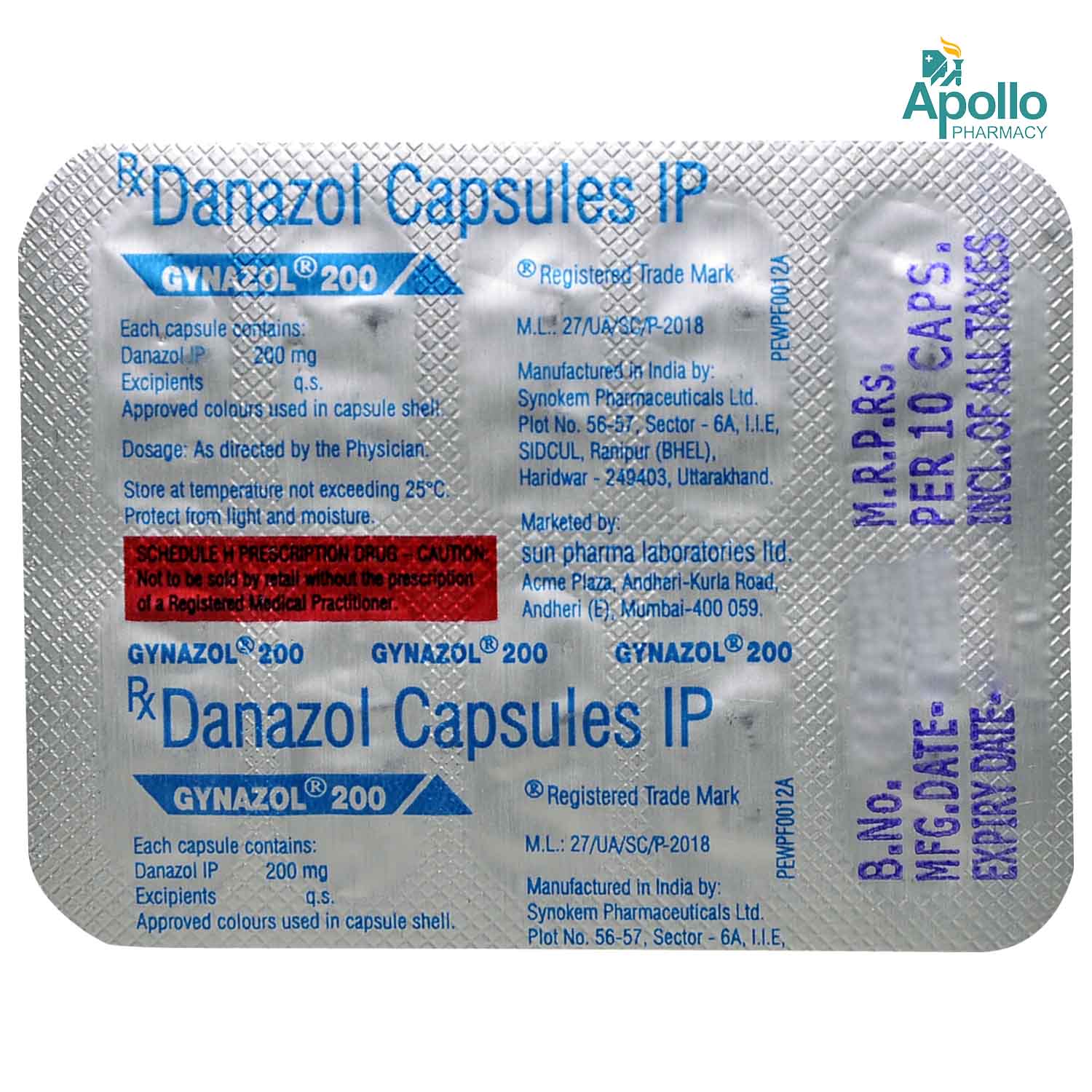 GYNAZOL 200MG CAPSULE Price, Uses, Side Effects, Composition - Apollo ...