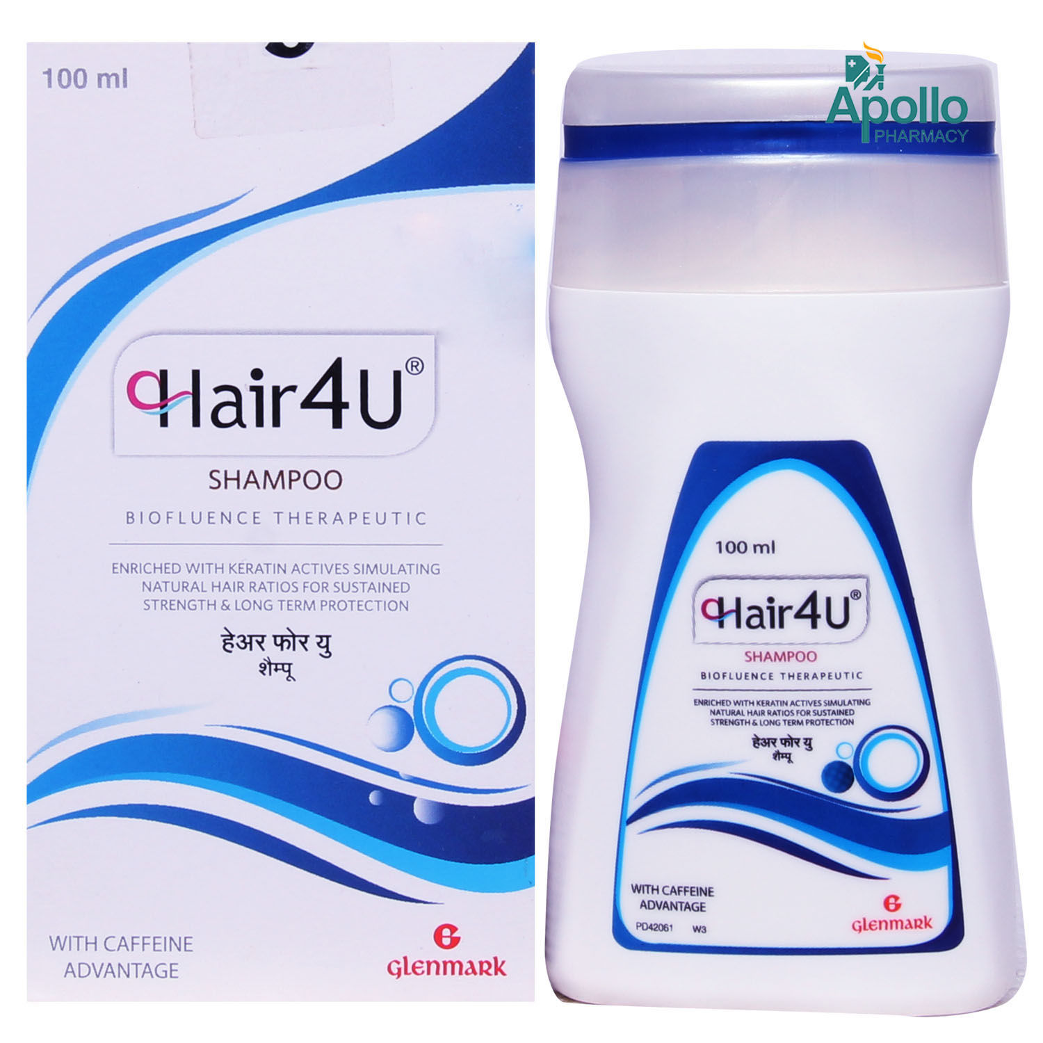 Hair 4U Shampoo, 100 ml Price, Uses, Side Effects, Composition - Apollo  Pharmacy