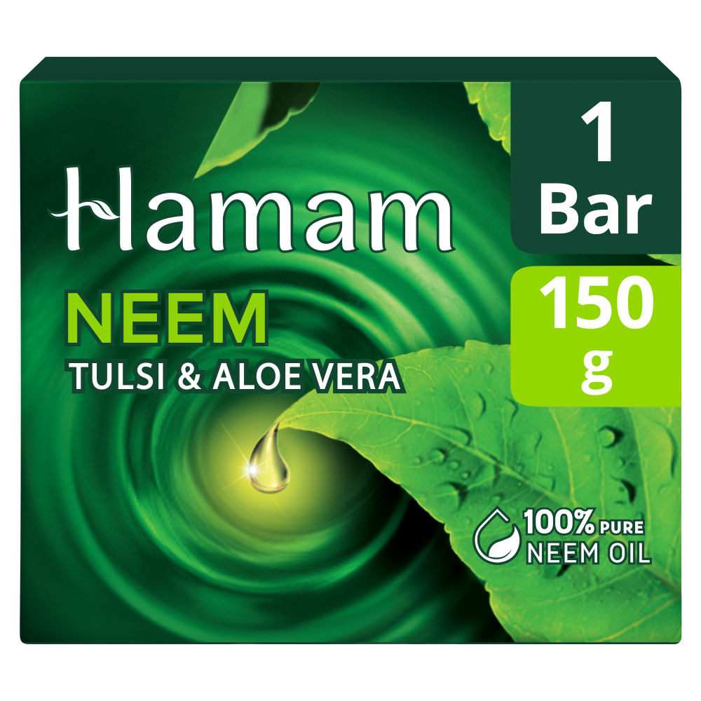 Buy Hamam Neem Tulsi and Aloevera Soap, 150 gm Online