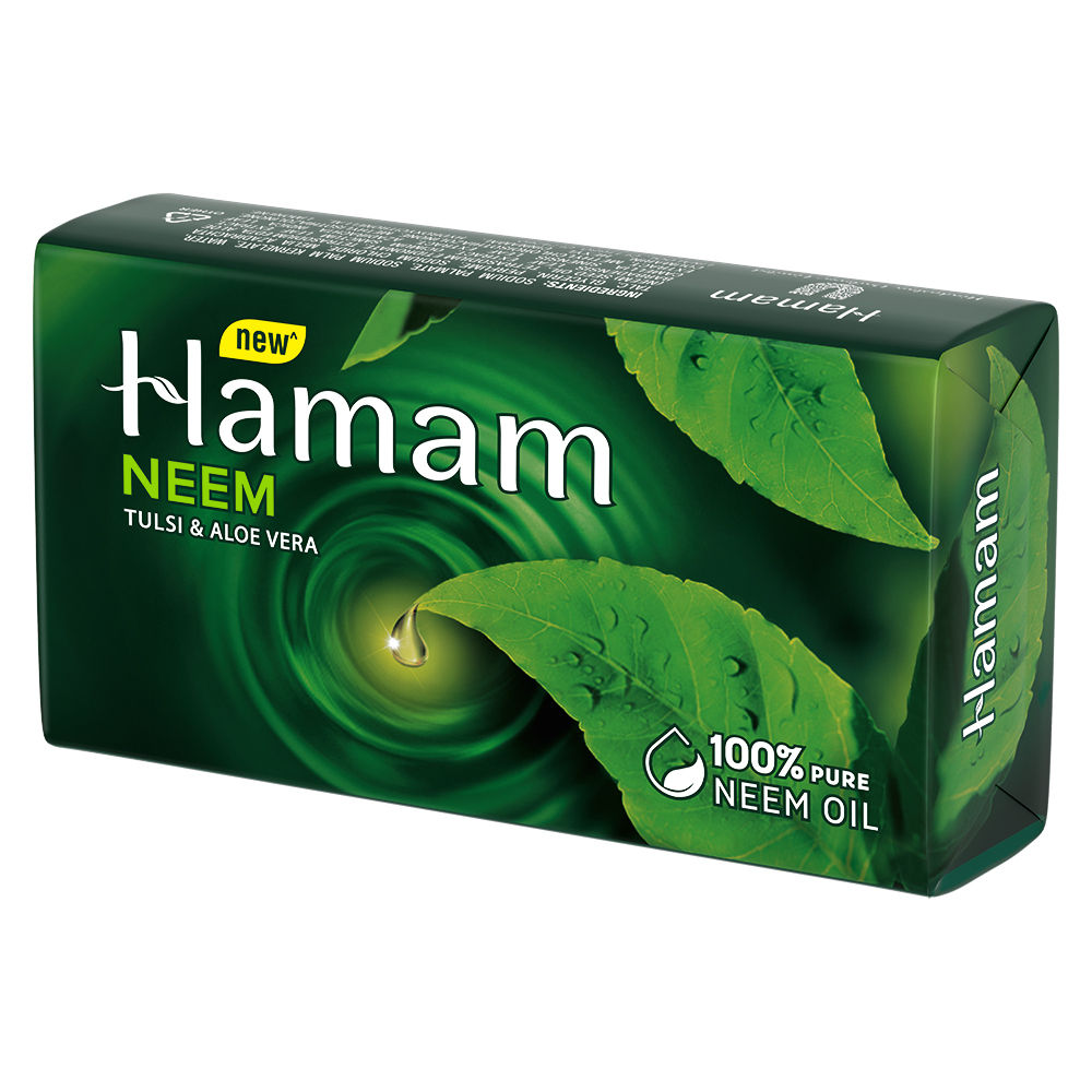 Hamam Neem Tulsi & Aloevera Soap, 150 gm, Pack of 1 