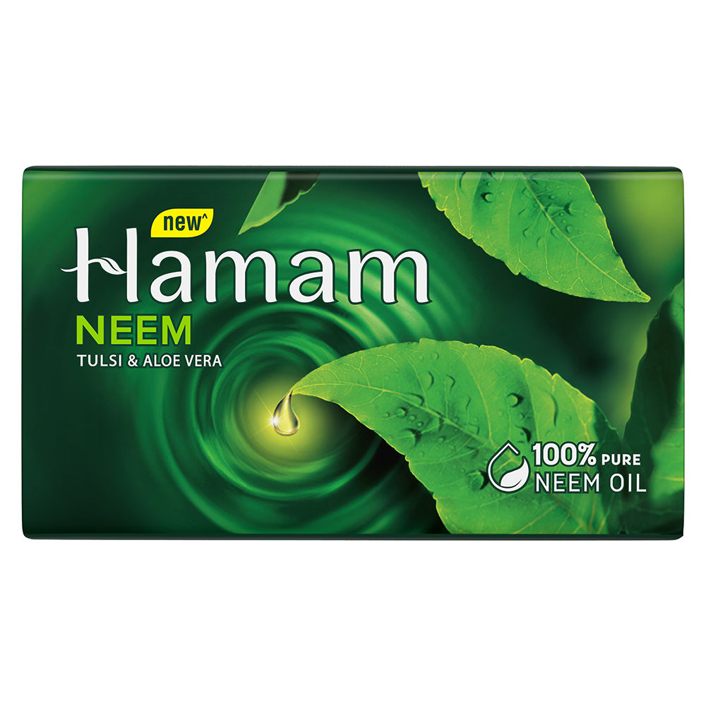 Hamam Neem Tulsi and Aloevera Soap, 100 gm, Pack of 1 