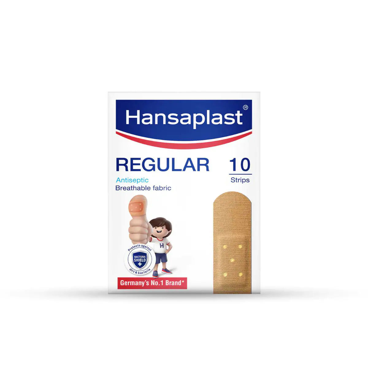 Hansaplast Regular Breathable Fabric Strips, 10 Count Price, Uses, Side