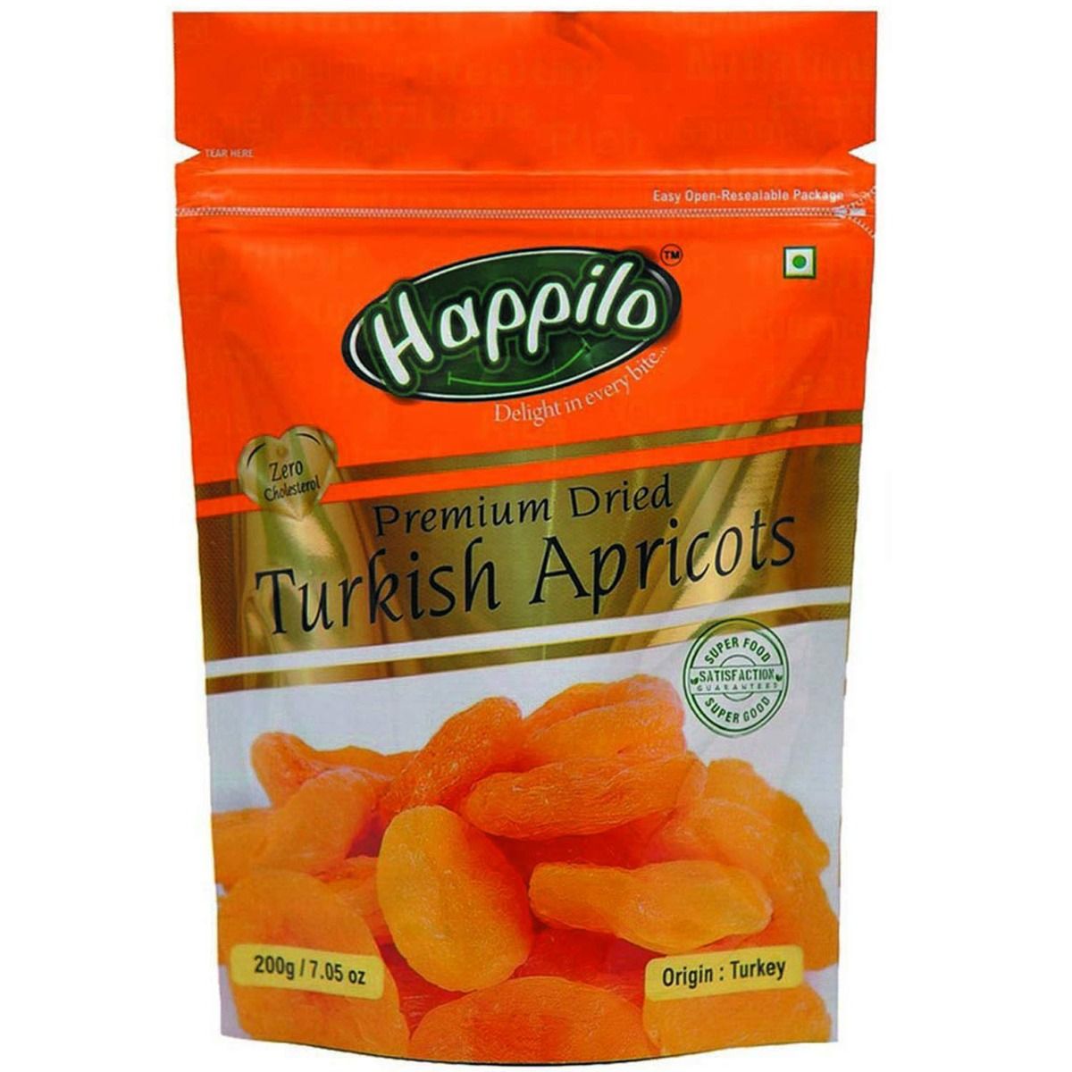 Buy Happilo Premium Dried Turkish Apricots, 200 gm Online