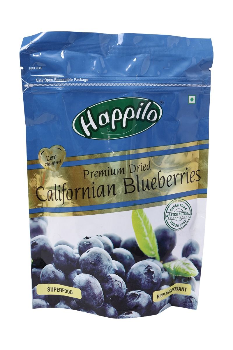 Happilo Premium Dried Californian Blueberries , 150 gm Price, Uses, Side Effects, Composition