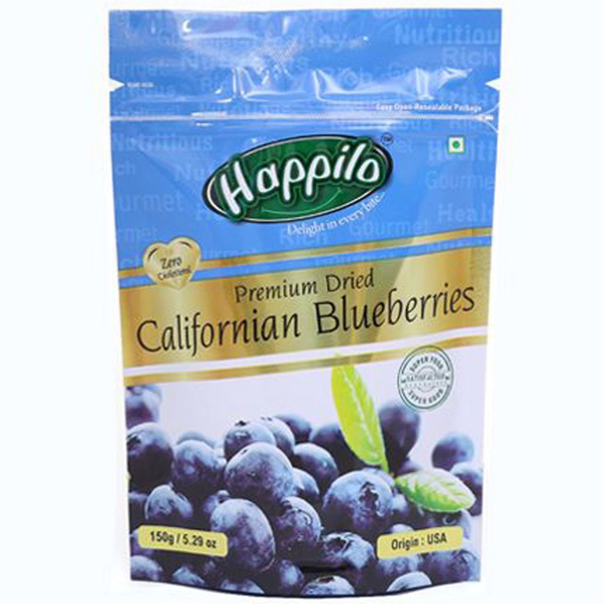 Buy Happilo Premium Dried Californian Blueberries , 150 gm Online