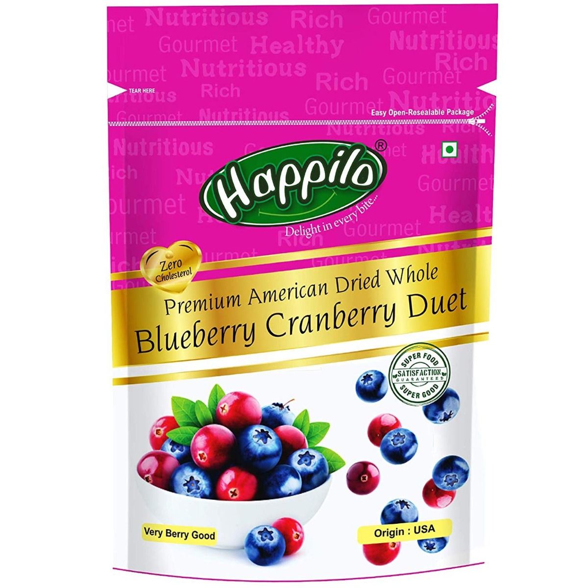 Buy Happilo Whole Cranberries 200 gm Online