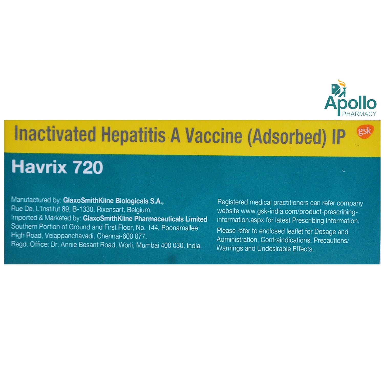 Havrix 720 Junior Monodose Vaccine 0.5 ml Price, Uses, Side Effects ...