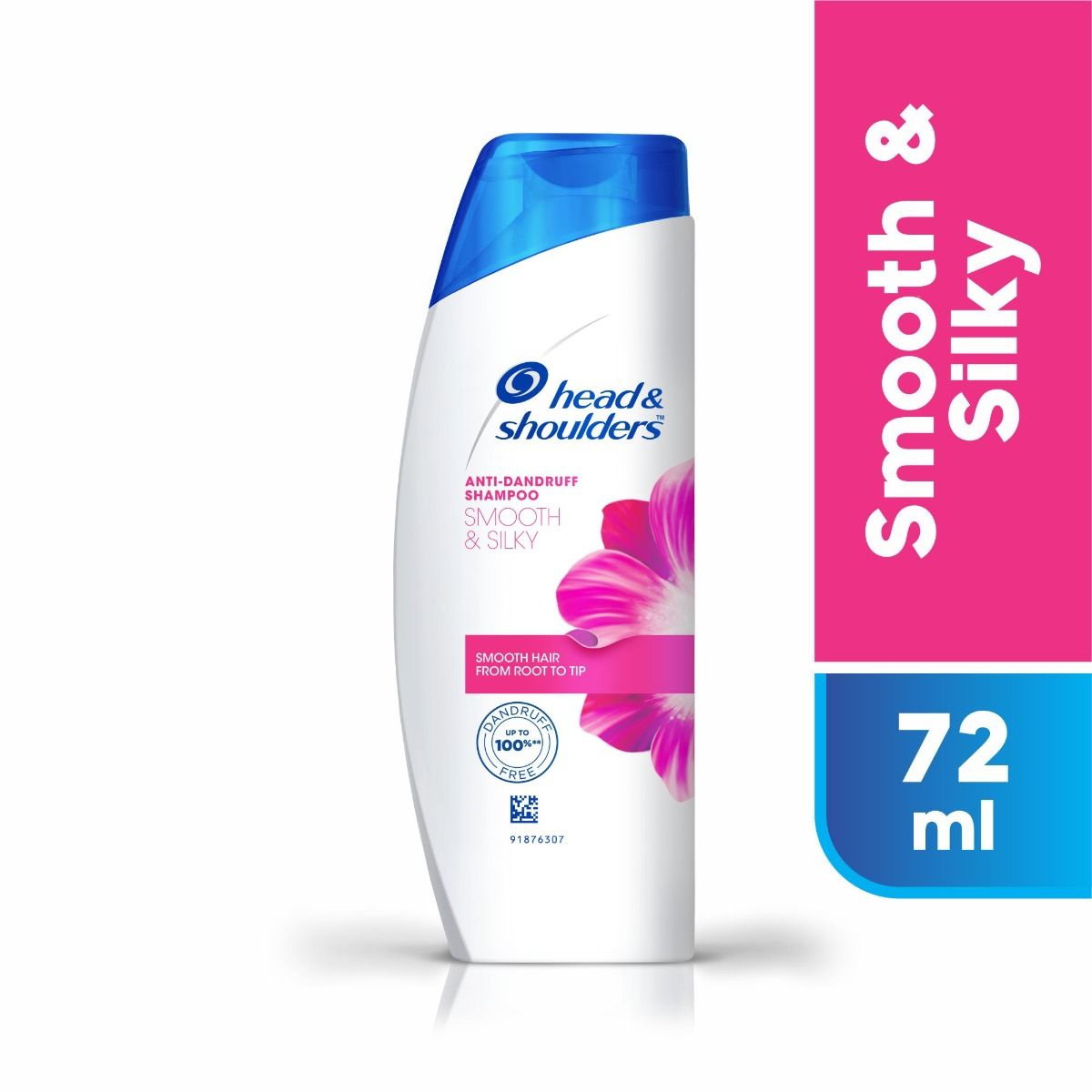 Head & Shoulders Anti-Dandruff Smooth & Silky Shampoo, 72ml, Pack of 1 