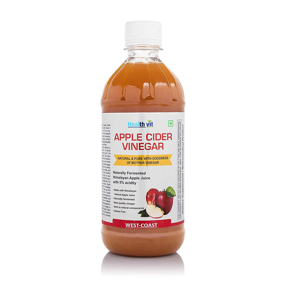 Buy Healthvit Organic Apple Cider Vinegar, 500 ml Online
