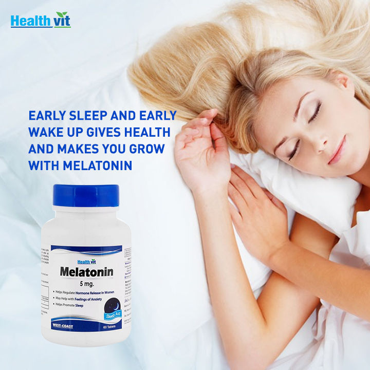 Healthvit Melatonin 10 mg, 60 Tablets, Pack of 1 
