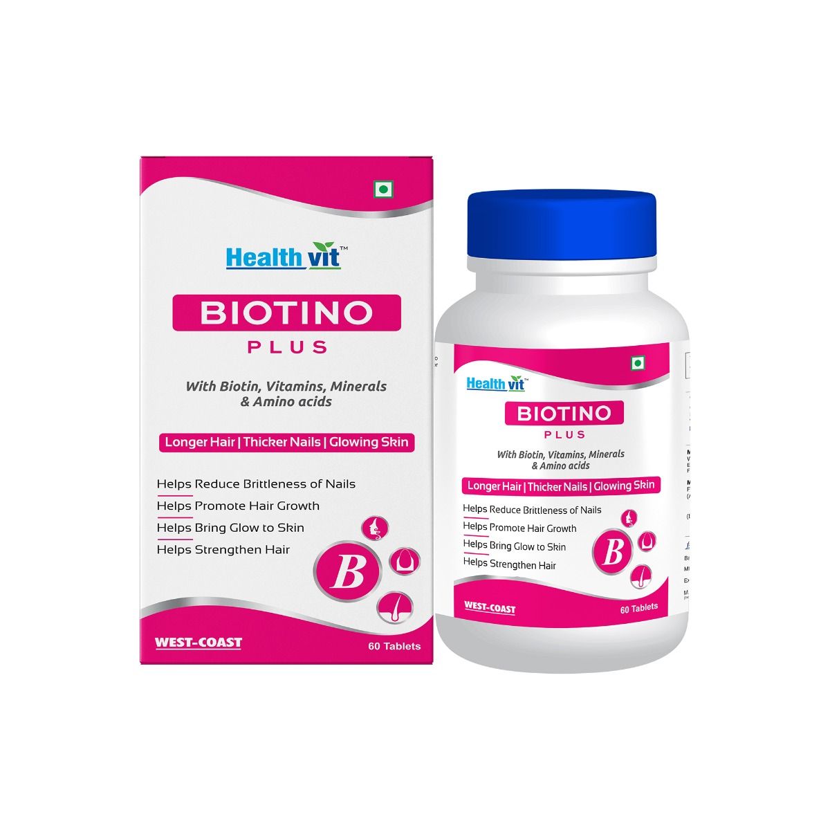 Healthvit Biotino Plus, 60 Tablets, Pack of 1 