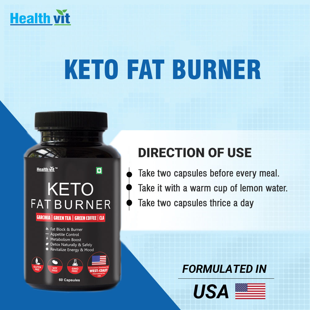 Healthvit Keto Fat Burner, 60 Capsules Price, Uses, Side Effects