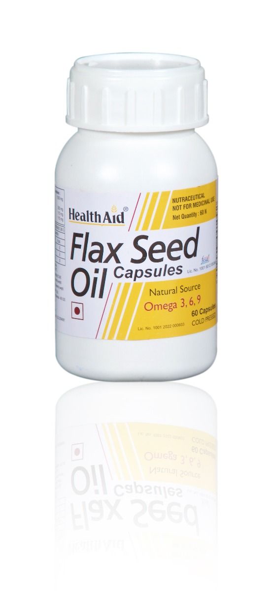 Buy Health Aid Flax Seed Oil Omega 3,6,9 1000 mg, 60 Capsules Online