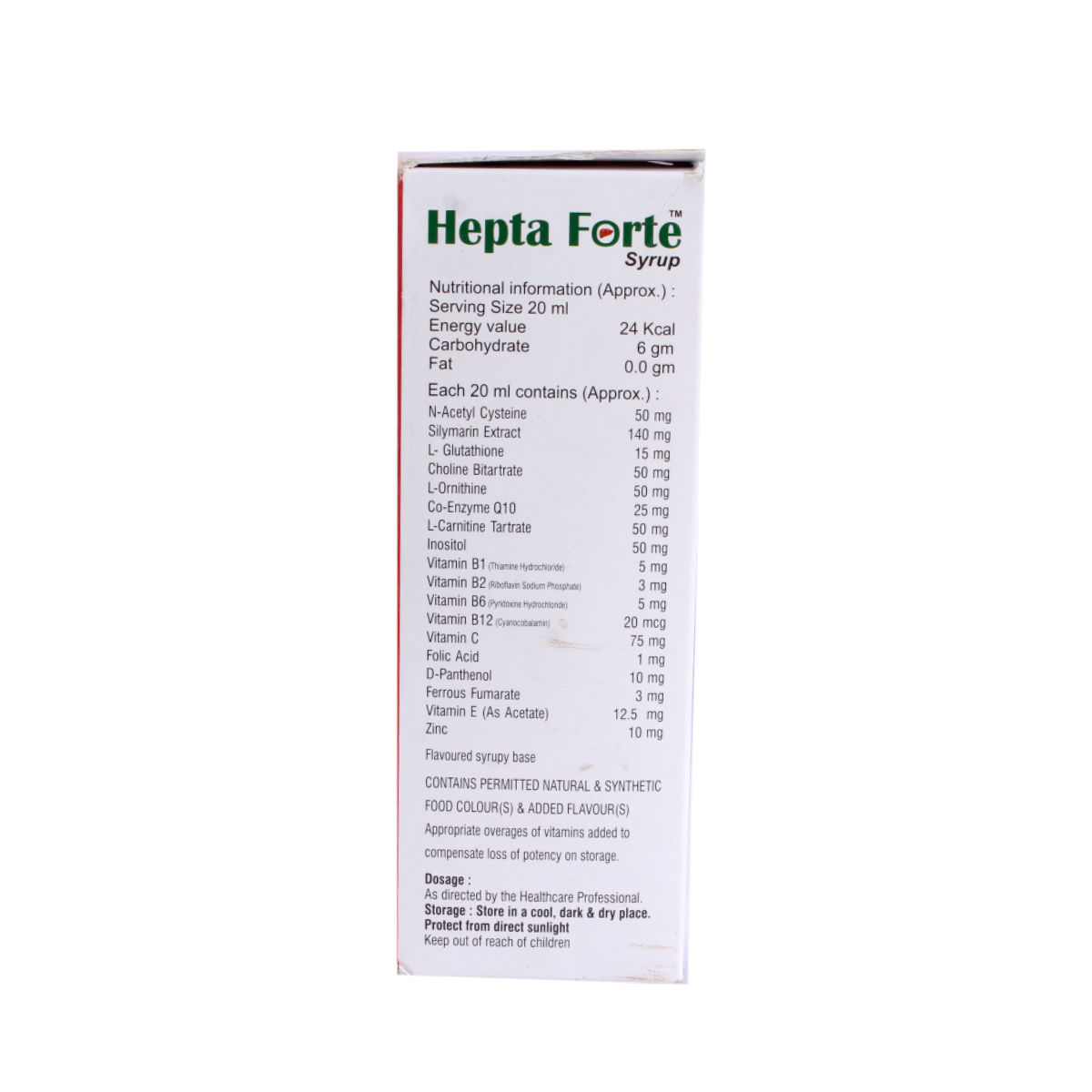 Hepta Forte Pineapple Flav Syp 200Ml Price, Uses, Side Effects
