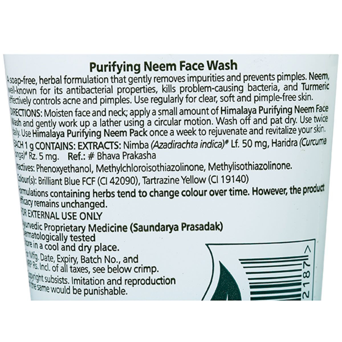 Himalaya Purifying Neem Face Wash, 50 ml, Pack of 1 