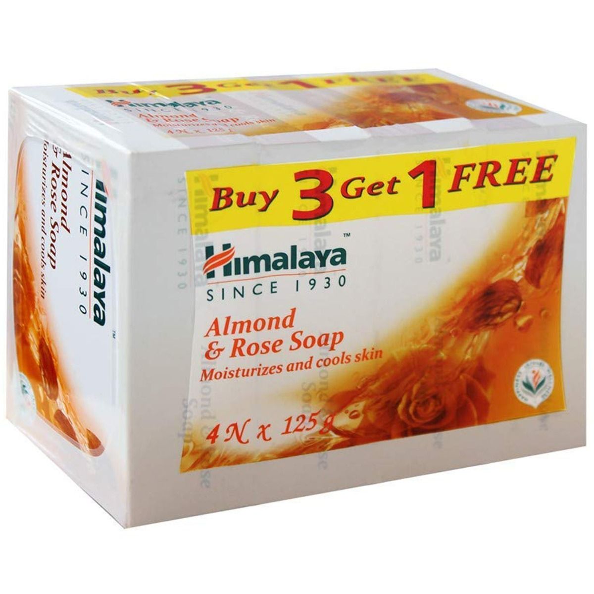 Himalaya Almond & Rose Soap, 125 gm (Pack of 4) Price, Uses, Side
