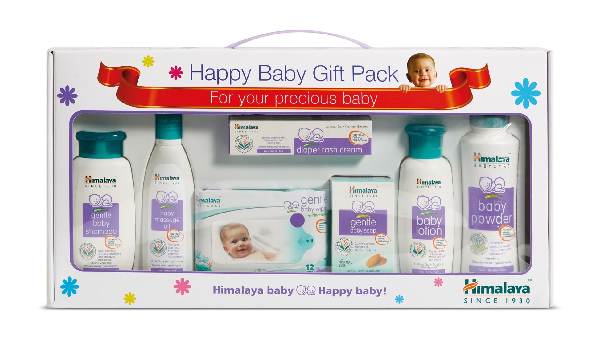 Buy Himalaya Happy Baby Gift Pack, 7 Gift Items Online