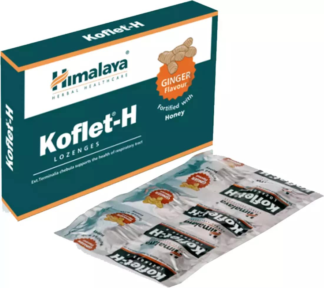 Buy Himalaya Koflet-H Ginger Lozenges, 12 (2x6) Count Online