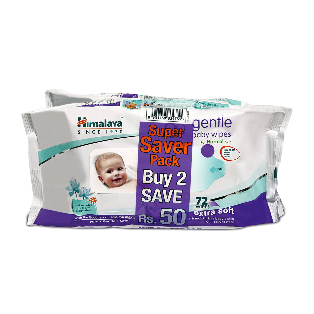 Himalaya Baby Wipes Pack of 144