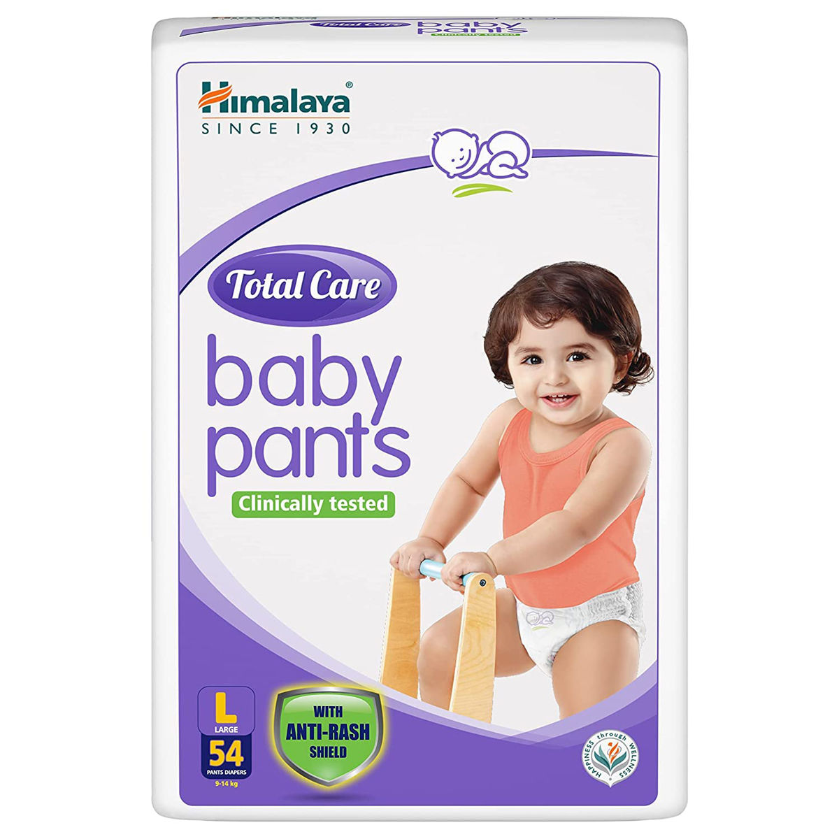 Himalaya Total Care Baby Diaper Pants Large, 54 Count Price, Uses, Side