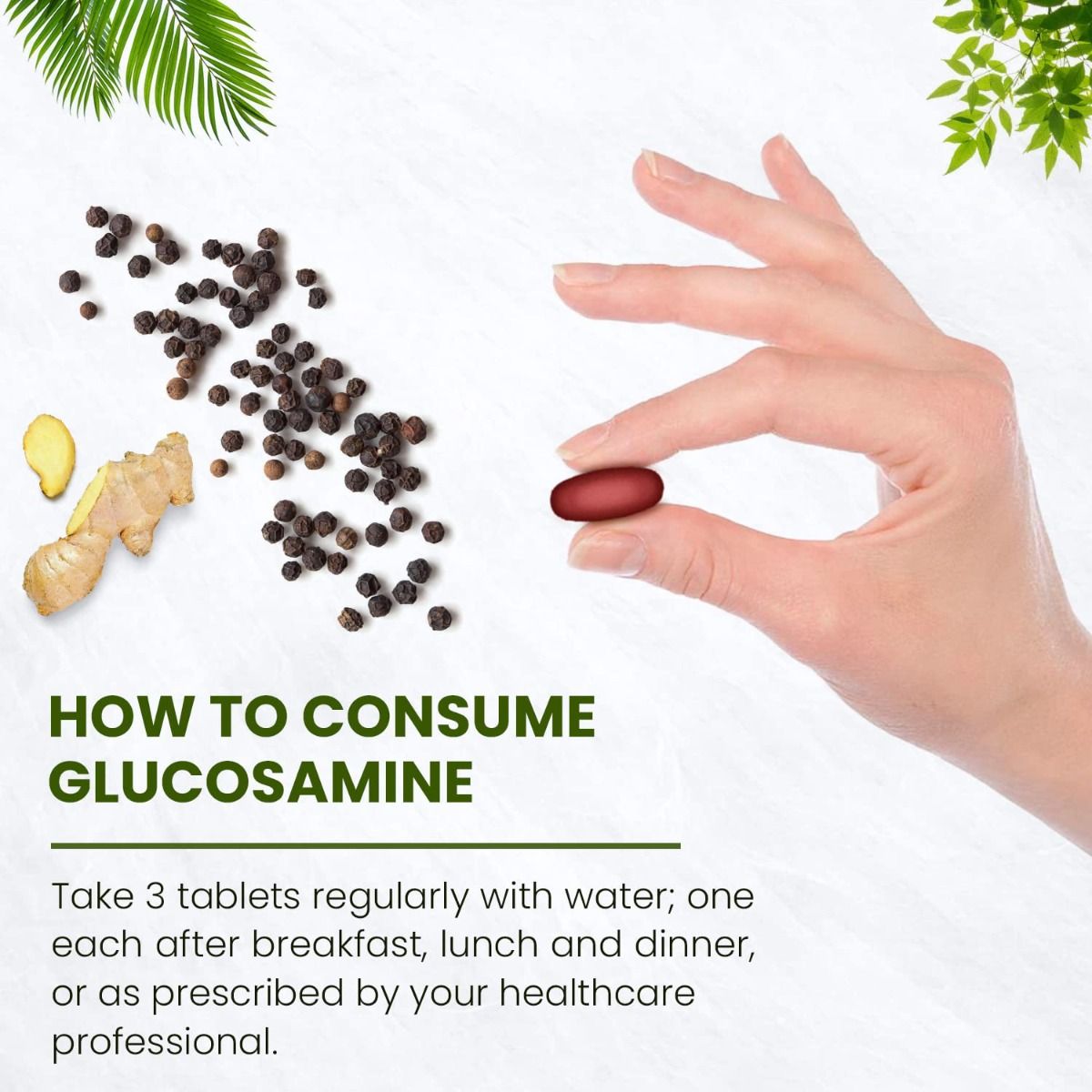 Himalayan Organics Glucosamine Chondroitin & MSM, 120 Tablets Price