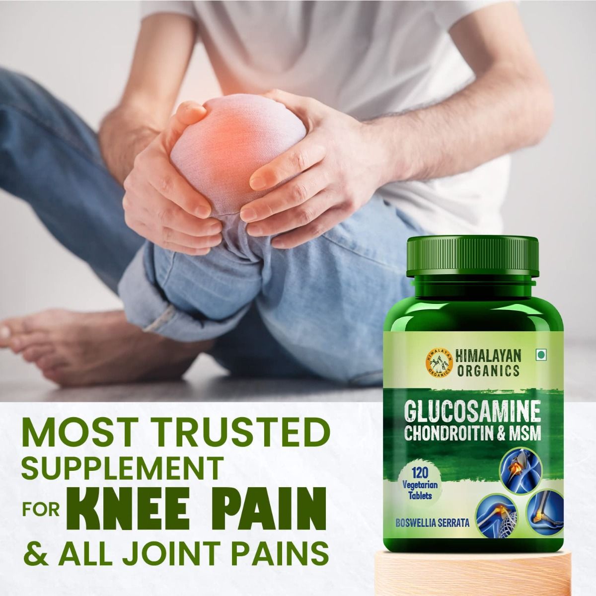 Himalayan Organics Glucosamine Chondroitin & MSM, 120 Tablets Price